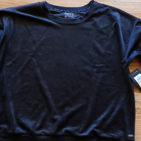 COPY - Black  velour sweatshirt - Picture 1 of 2